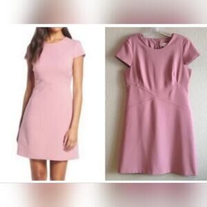 Harper Rose NEW Pink Pencil Cap Sleeve Scuba Mini Dress 10